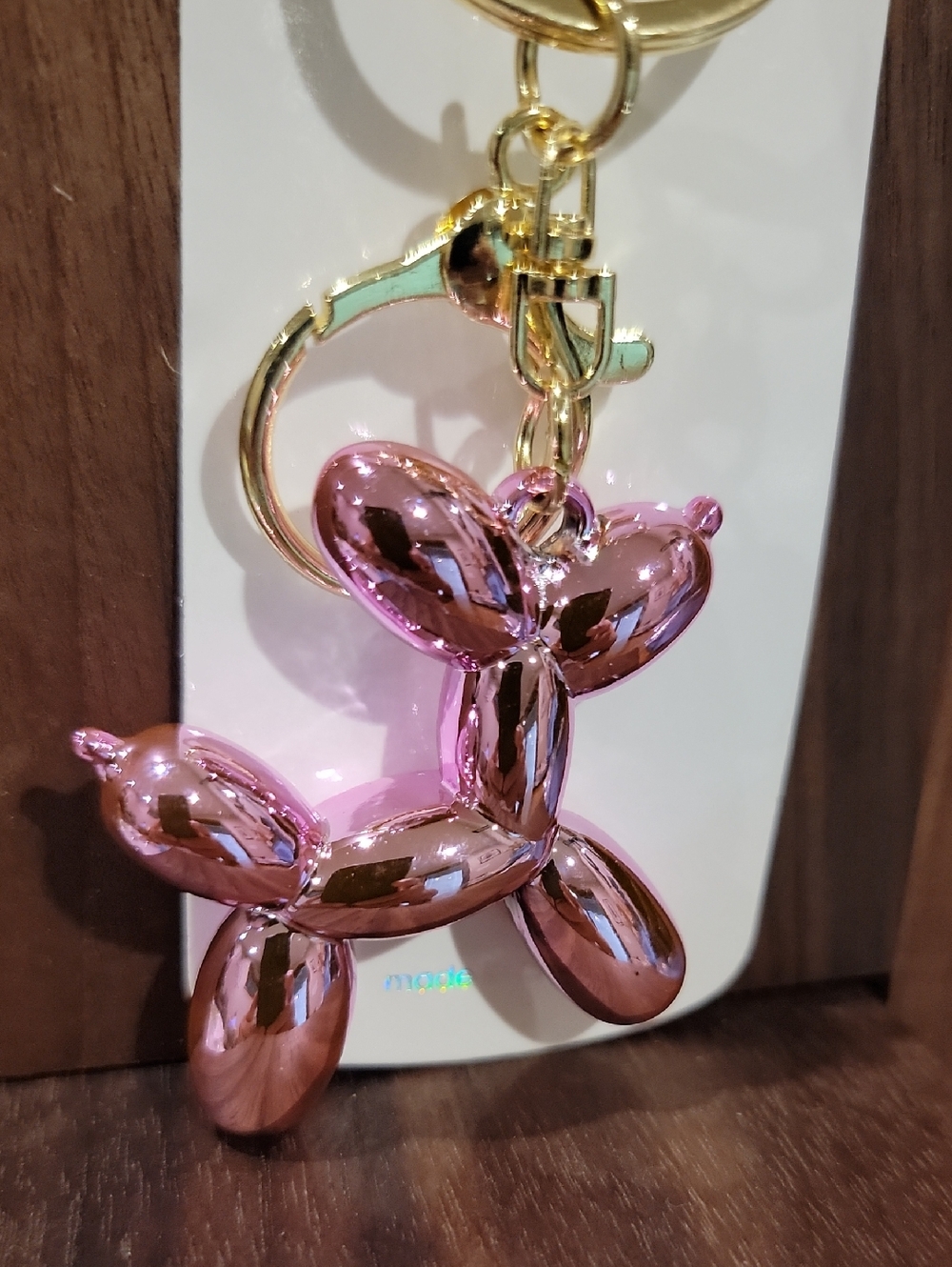 Keychain/Bag charm Purple Balloon Dog - Picture 2 of 2